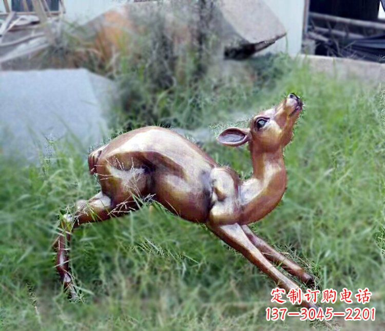 郑州精美玻璃钢仿铜动物摆件