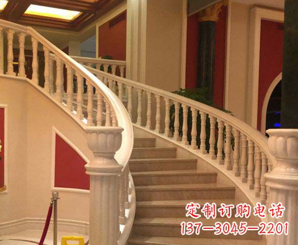 郑州别墅景观汉白玉石栏杆石雕