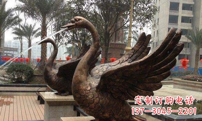 郑州天鹅雕塑美丽的视觉盛宴