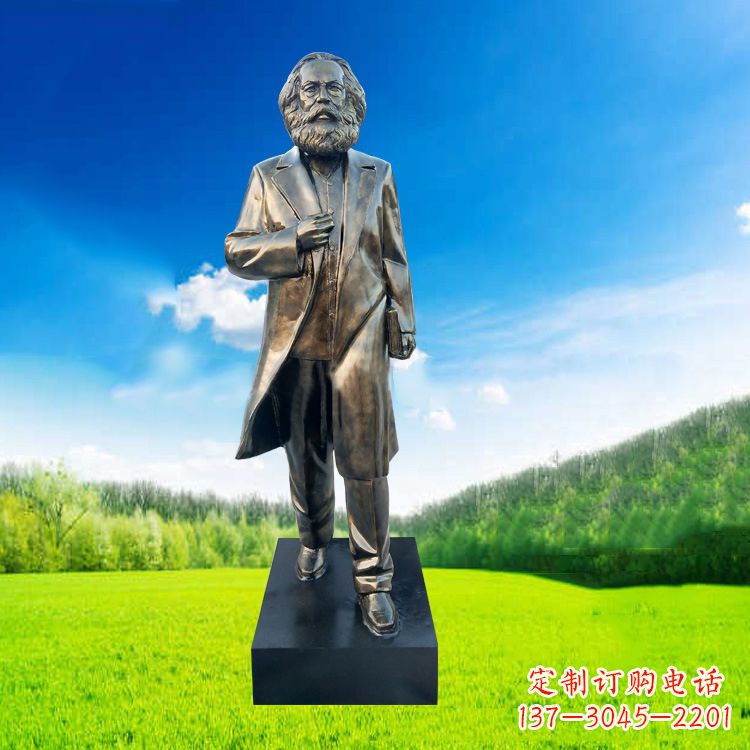 郑州玻璃钢马克思塑像伟人的永恒记忆