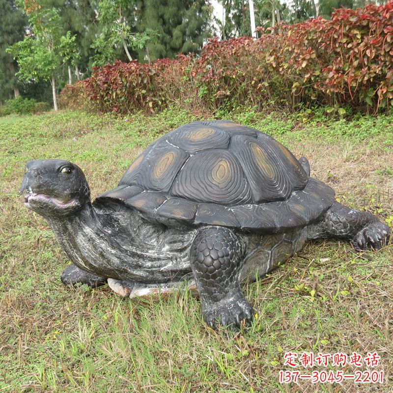 郑州玻璃钢乌龟雕塑传承古老文化