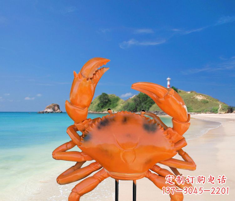 郑州玻璃钢螃蟹雕塑