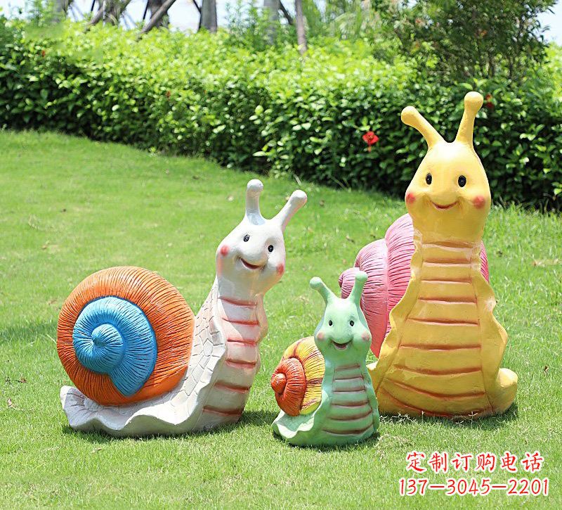 郑州玻璃钢蜗牛雕塑精美艺术品
