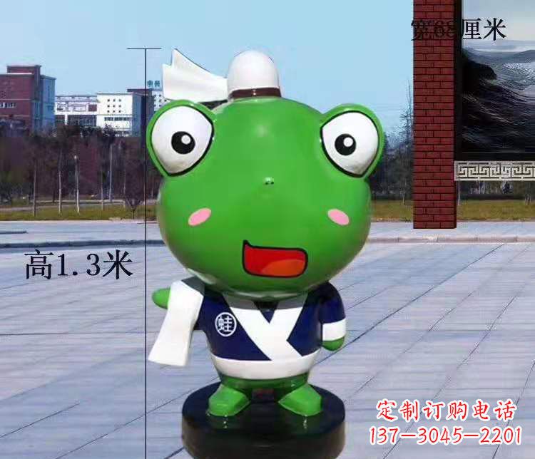 郑州玻璃钢卡通小青蛙——景观雕塑的新灵感