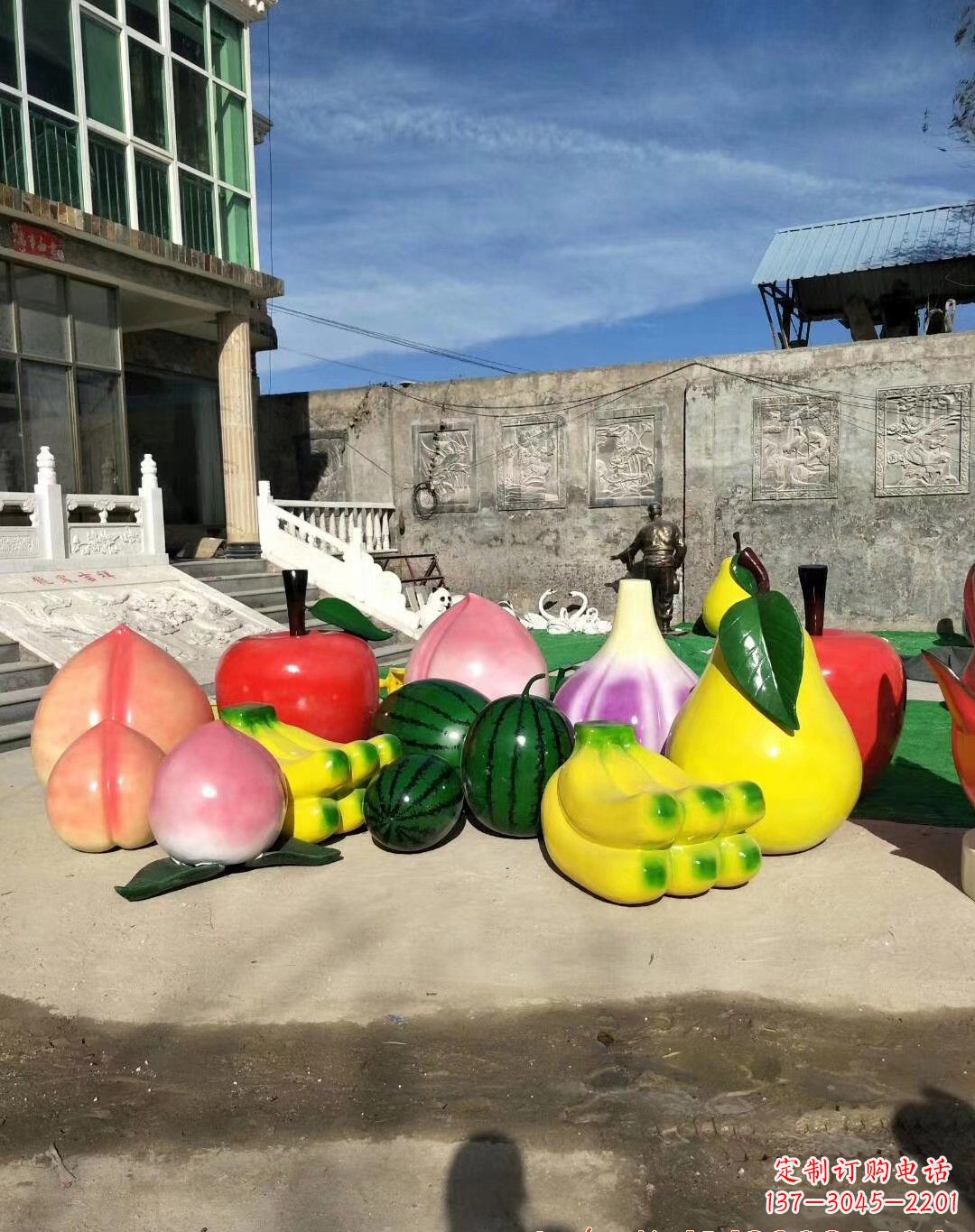 郑州玻璃钢水果雕塑一种别致的艺术