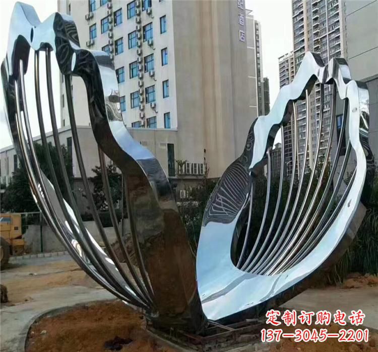 郑州不锈钢贝壳雕塑艺术与自然的完美结合