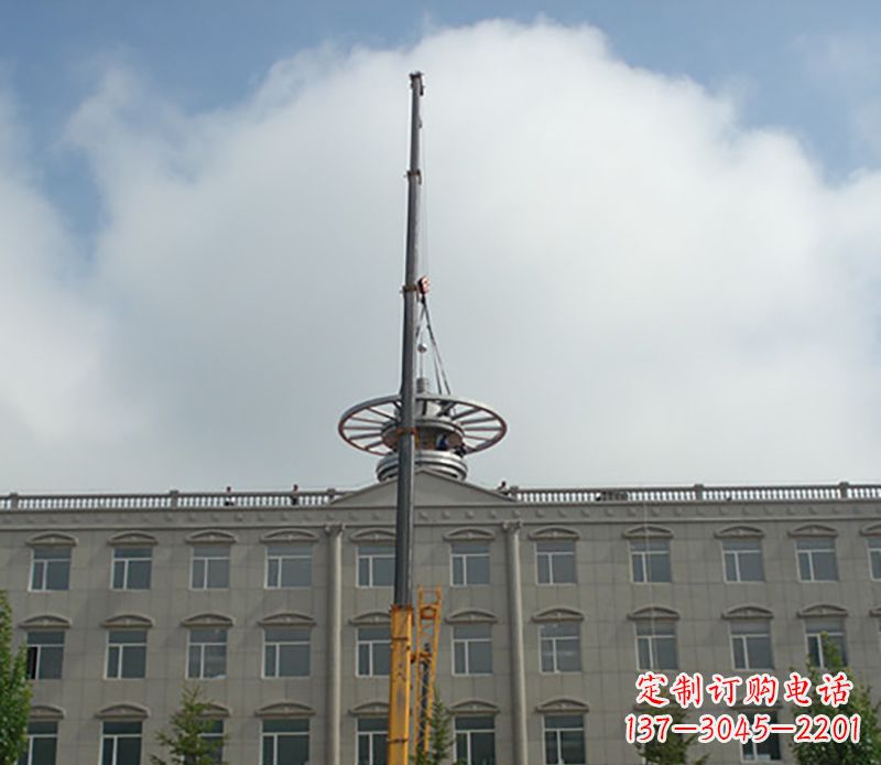郑州不锈钢避雷针雕塑——安全保护灵感之源