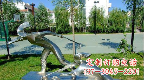 郑州不锈钢冰壶雕塑艺术与运动的完美结合