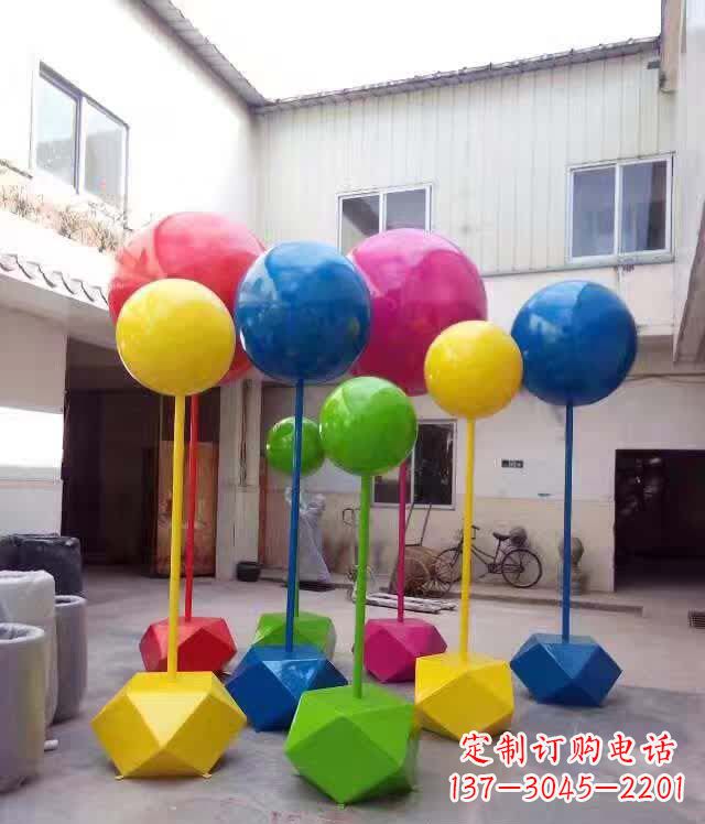 郑州不锈钢彩色气球雕塑艺术的绚丽缤纷