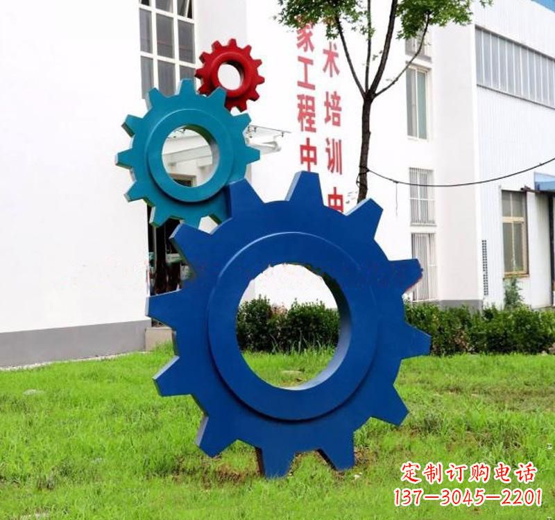 郑州不锈钢齿轮雕塑创新艺术的结晶