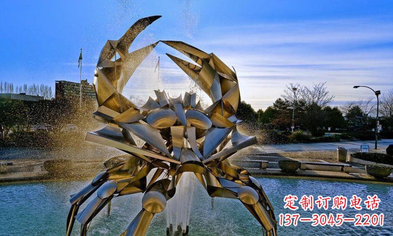 郑州精美不锈钢螃蟹雕塑