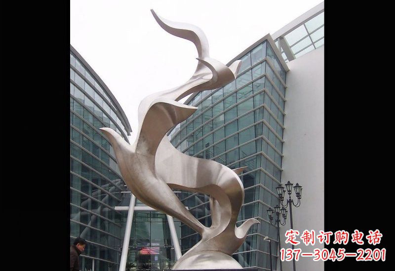 郑州精美的不锈钢大雁雕塑