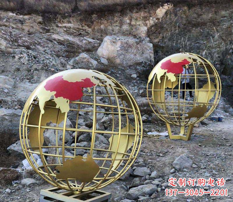 郑州不锈钢制作的地球雕塑