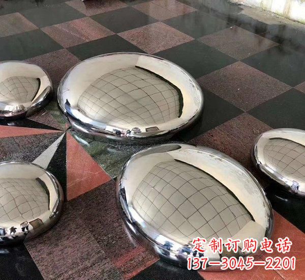 郑州精致的不锈钢鹅卵石雕塑