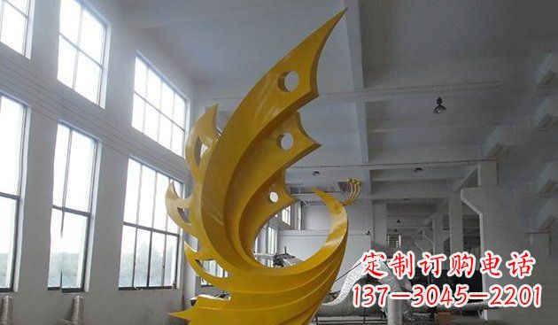 郑州不锈钢凤凰雕塑——给生活添彩