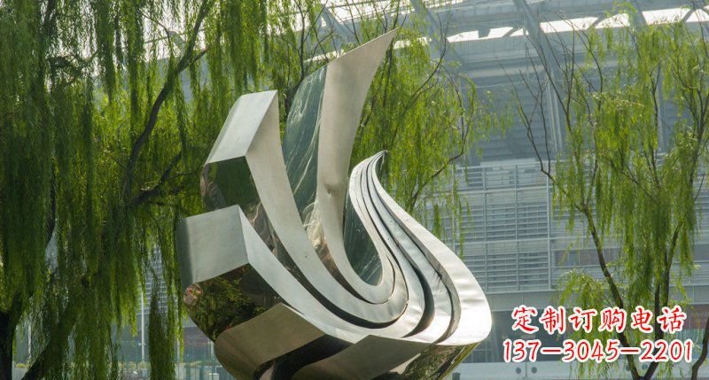 郑州不锈钢凤凰雕塑美丽的象征
