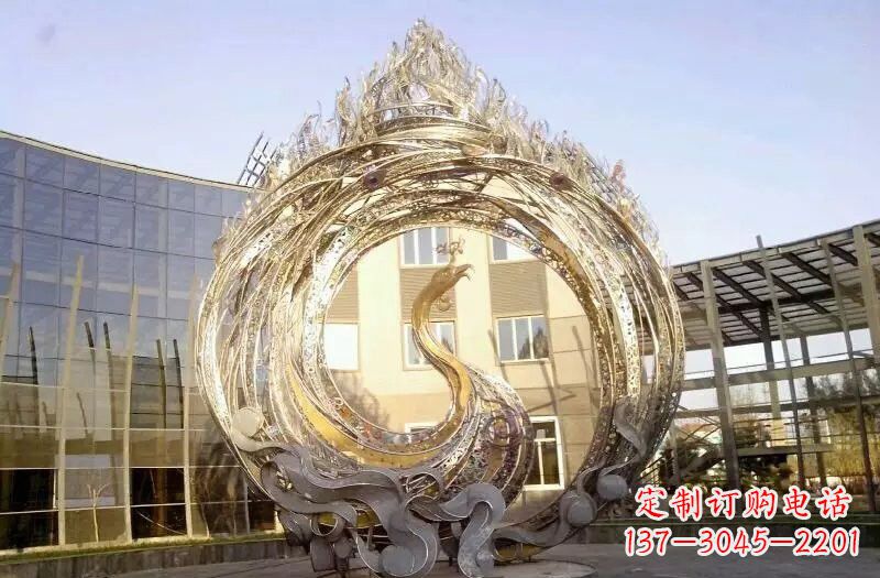 郑州不锈钢凤凰涅槃雕塑
