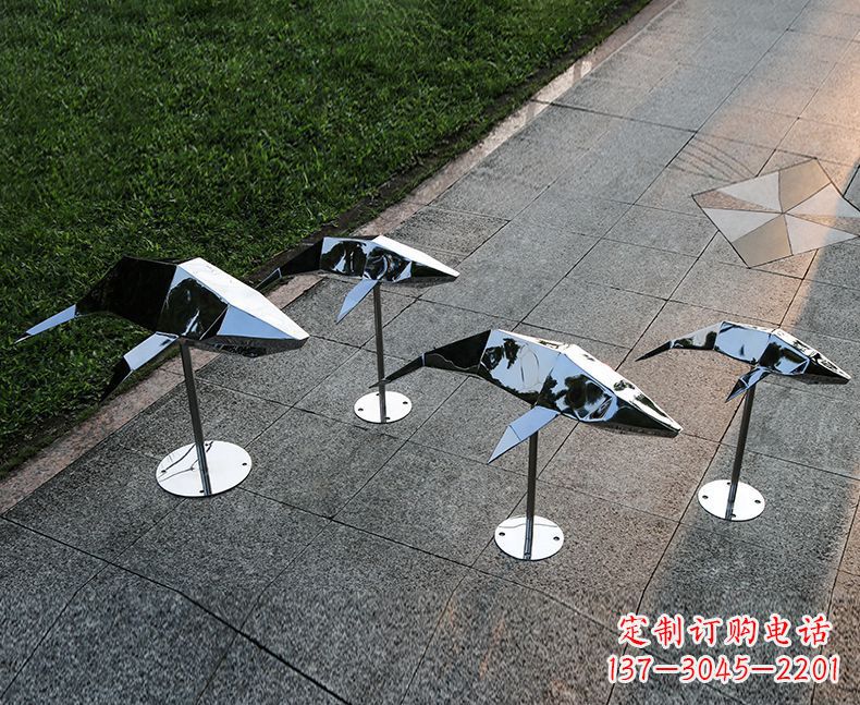 郑州不锈钢海豚雕塑精致的海洋之美