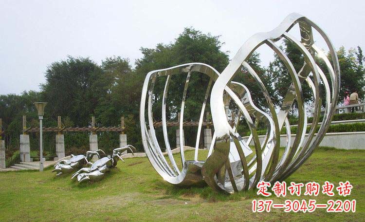 郑州不锈钢贝壳雕塑的美