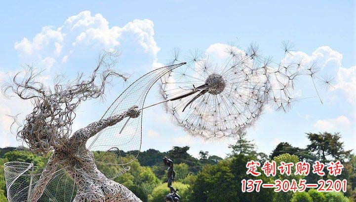 郑州不锈钢蒲公英雕塑