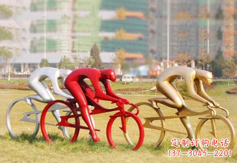 郑州不锈钢自行车雕塑