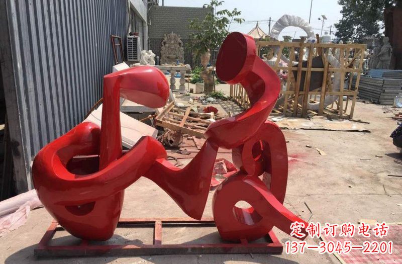 郑州不锈钢音符雕塑传递美丽的音乐