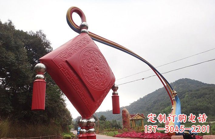 郑州精美不锈钢拱门雕塑
