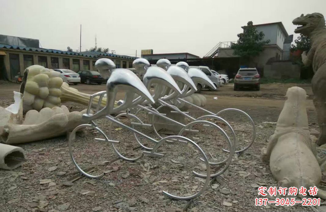 郑州不锈钢自行车雕塑