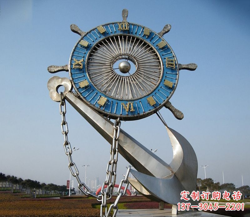 郑州不锈钢船舵雕塑展现精湛工艺
