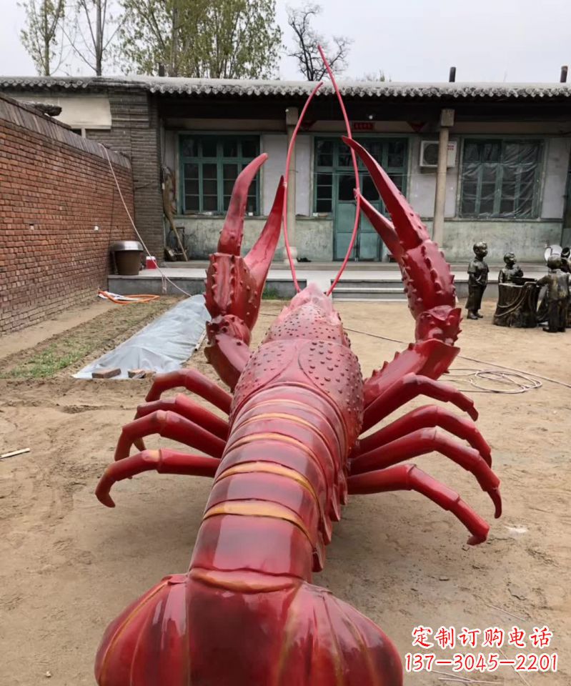 郑州不锈钢大龙虾雕塑雕塑之美