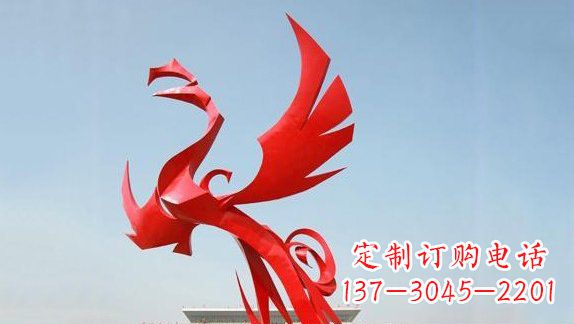 郑州不锈钢凤凰雕塑