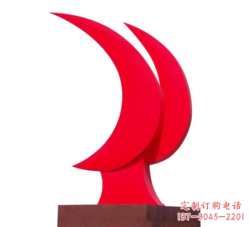 郑州不锈钢党旗雕塑——传承中华文化精神