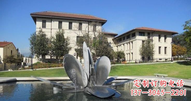 郑州不锈钢喷泉雕塑——美的象征