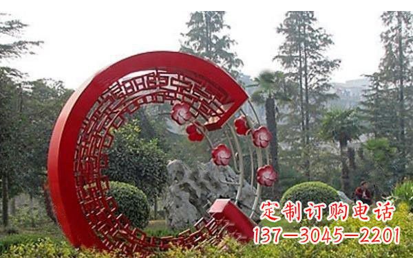 郑州不锈钢公园圆环雕塑——精美的艺术瑰宝