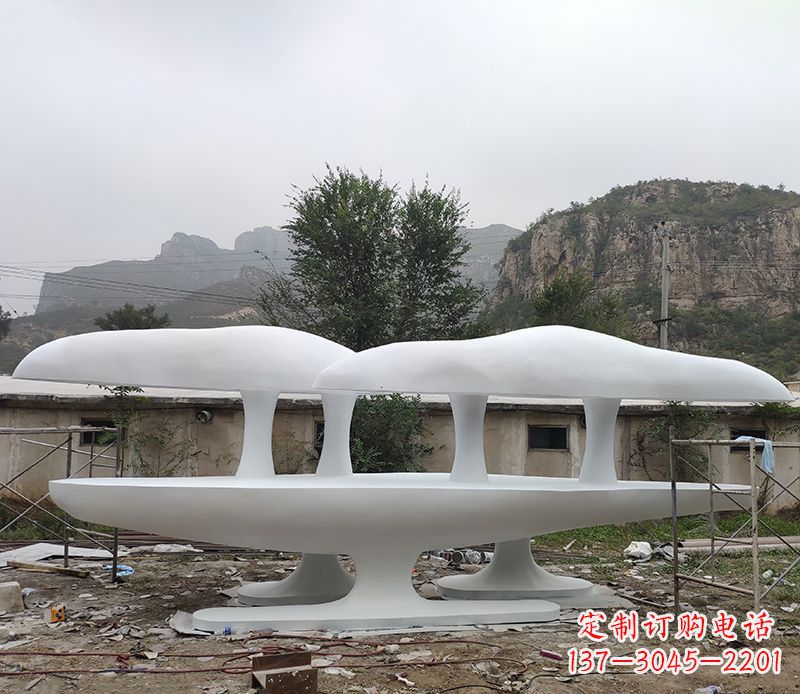 郑州不锈钢蘑菇雕塑美丽的景观装置