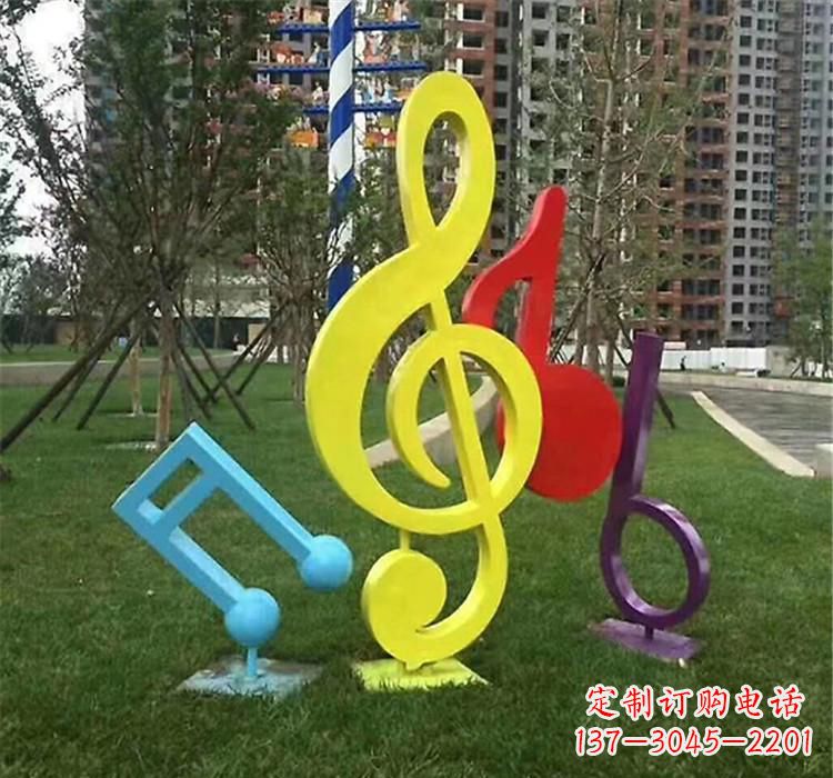 郑州不锈钢音符雕塑音乐的流动之美
