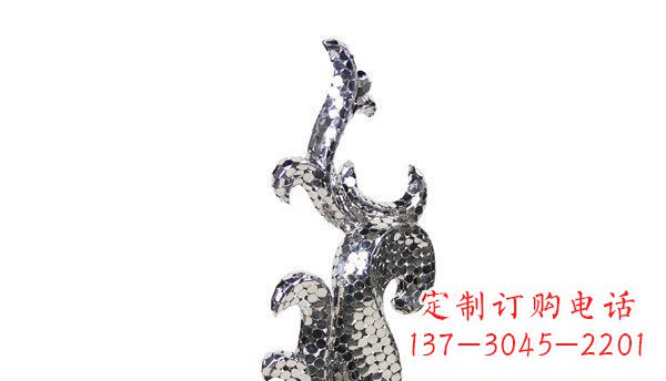 郑州不锈钢海豚抽象雕塑精致的海洋之美