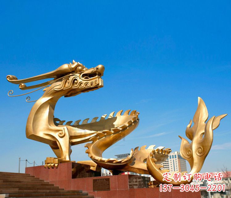 郑州不锈钢金龙——雕塑之美