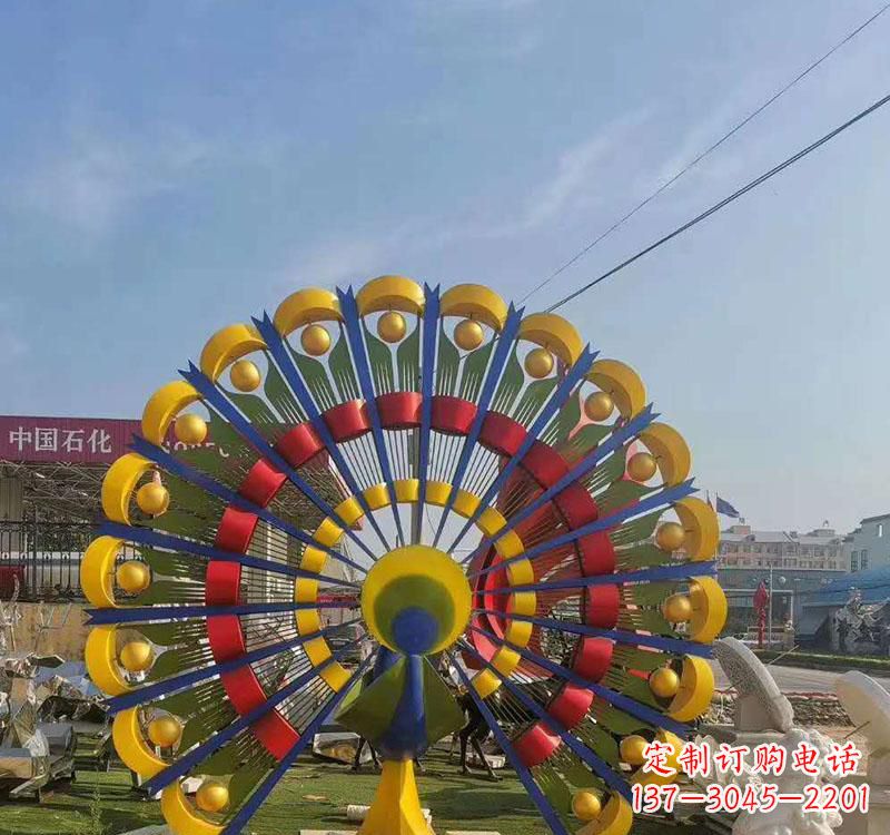 郑州不锈钢孔雀雕塑艺术的精美表达
