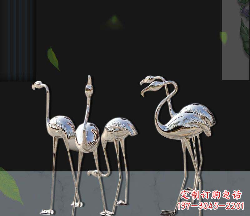 郑州非凡之美不锈钢火烈鸟雕塑