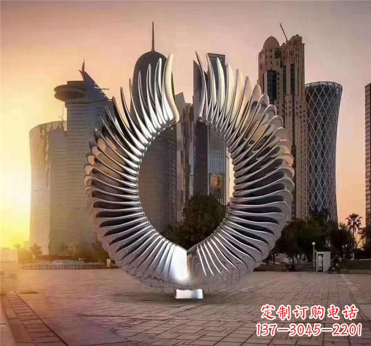 郑州不锈钢喷泉雕塑灵动的艺术美学