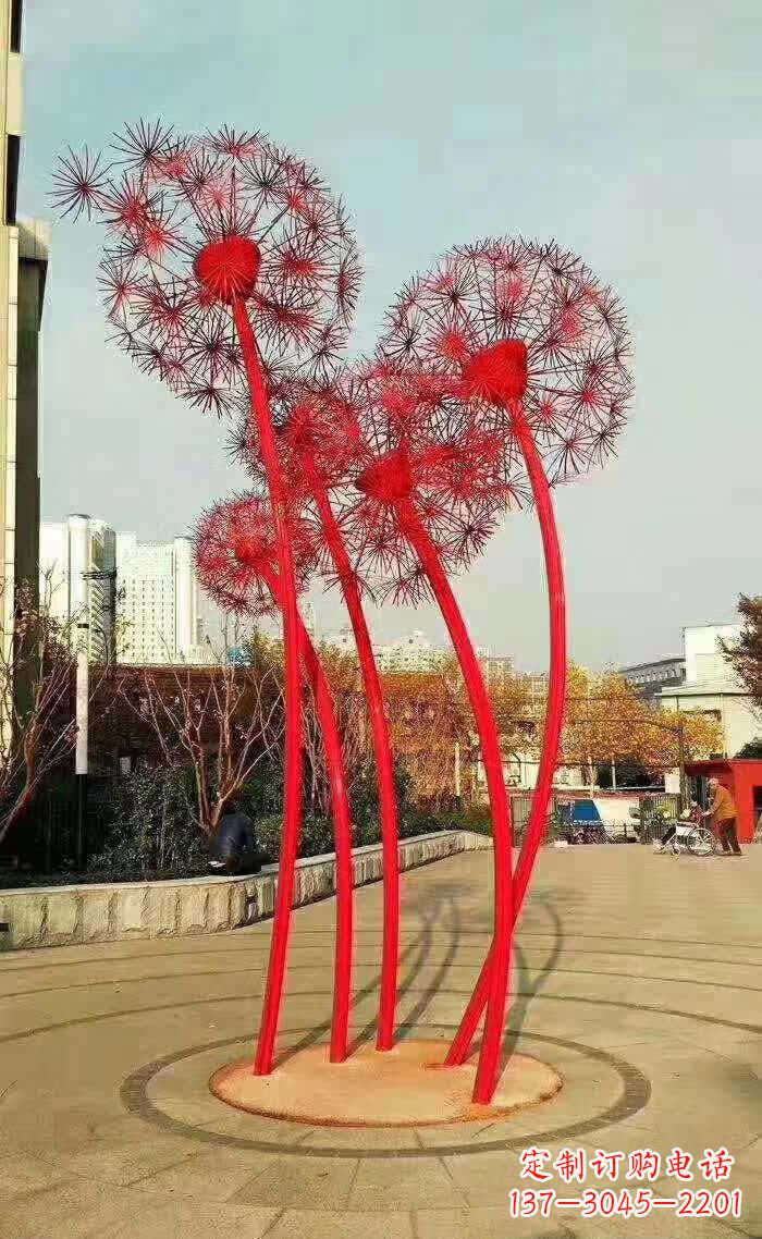 郑州不锈钢蒲公英美丽的雕塑之作