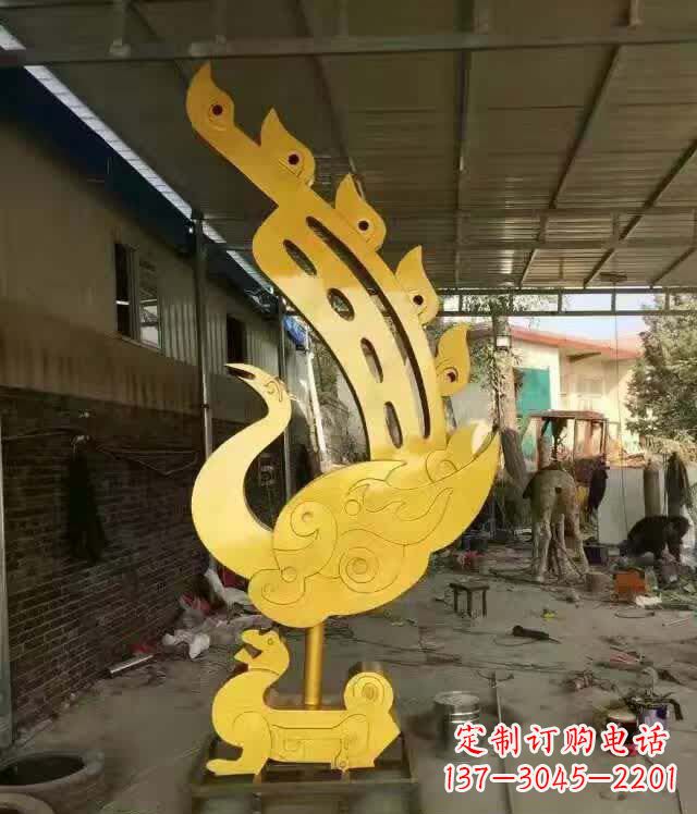 郑州不锈钢铁艺凤凰雕塑