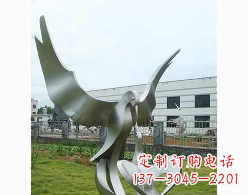 郑州面世的不锈钢动物雕塑
