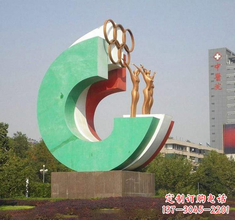 郑州勇于拼搏的运动员雕塑
