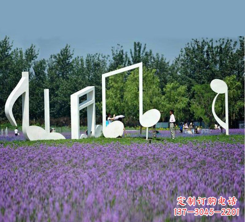 郑州不锈钢音符雕塑音乐与艺术的完美结合