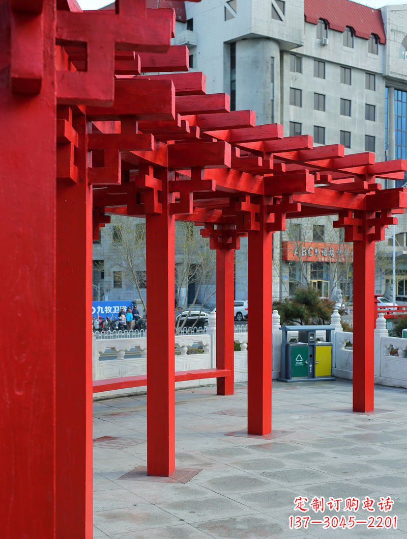 郑州长廊雕塑描绘城市景观的艺术作品