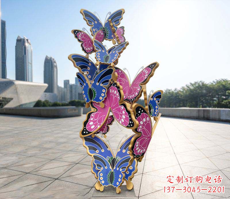 郑州不锈钢蝴蝶雕塑美丽的艺术诠释