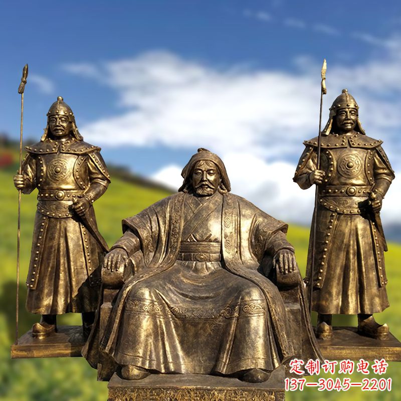郑州成吉思汗一座永恒的纪念雕塑