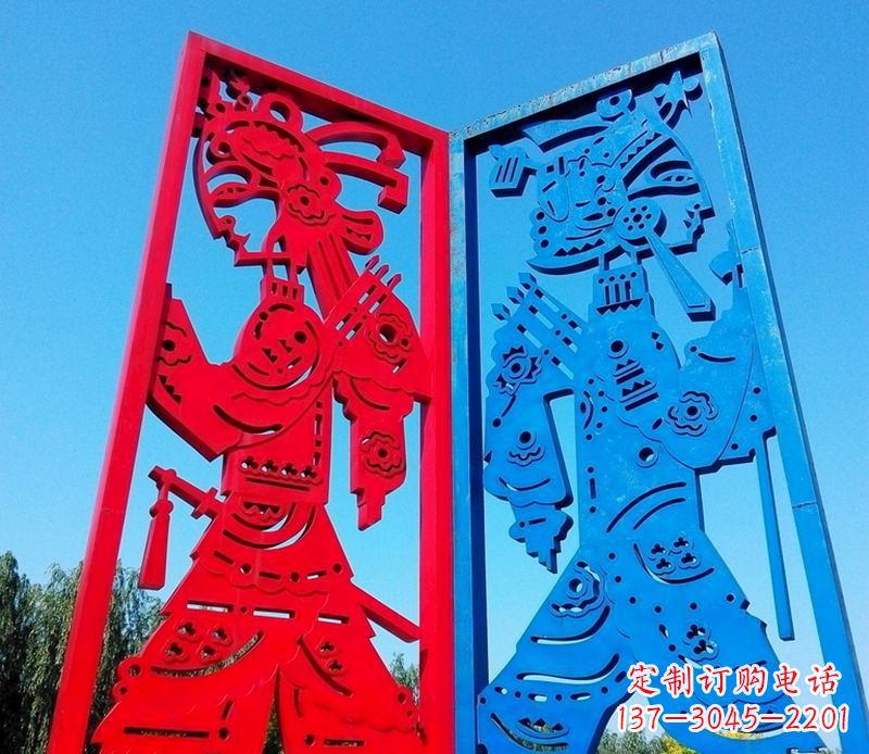 郑州精美的皮影戏雕塑